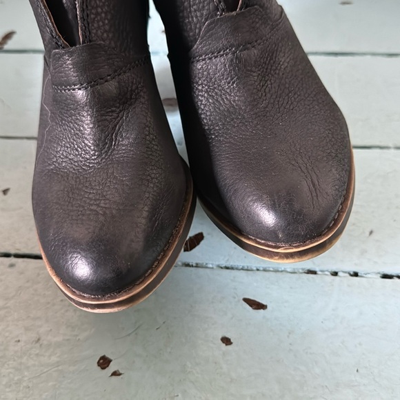 Lucky Brand Size 6M/36 EHLLEN Booties Black Leather 3" Heel - Picture 8 of 15
